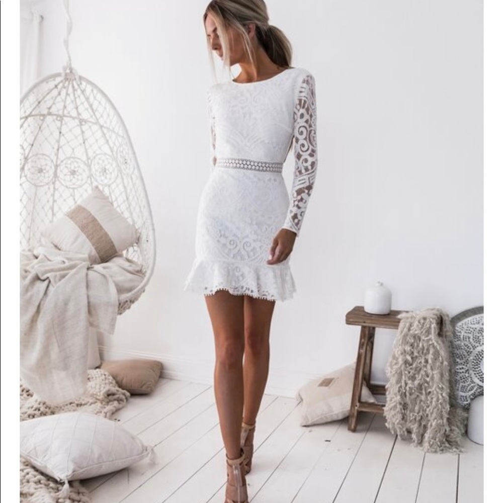 THE MEDINDIE DRESS- WHITE